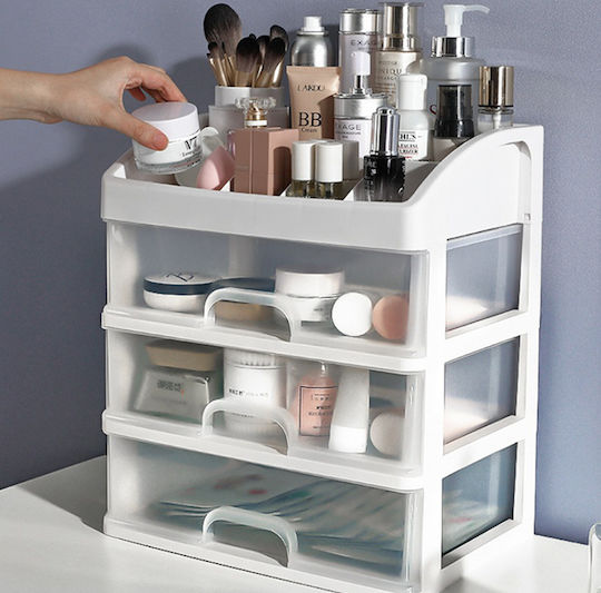 Organizator Cosmetice Cu Sertare și Separatoare Transparent