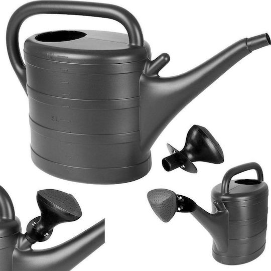 Vilde Plastic Watering Can 10lt Black