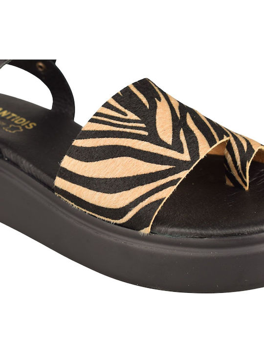 Women's Flat Sandals Flatforms in Black Color