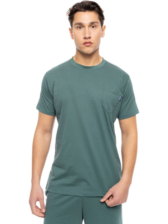 Ulisse Καλοκαιρινή Ανδρική Πιτζάμα Βαμβακερή Oil Green