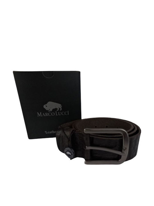 Classic Men's Leather Belt Dac Shop Dark Brown