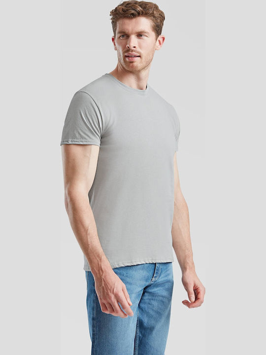 Fruit of the Loom Iconic Ανδρικό Διαφημιστικό T-shirt Κοντομάνικο Zinc