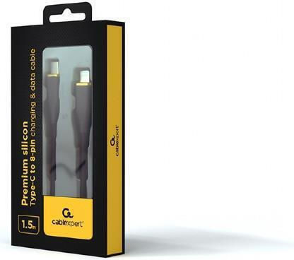 Gembird Regular la Cablu Lightning 20W Negru 1.5m (CC-USB2S-CM8PM-1.5M-BK)