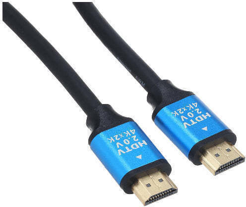 Hdtv HDMI 2.0 Premium High Speed 4K 60Hz HDR Cable HDMI male - HDMI male 2m Μαύρο