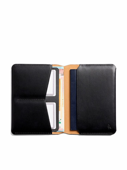 Leather Men's Wallet Travel with RFID Black