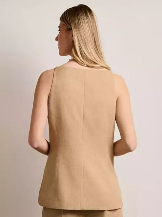 Beige Vestă de damă