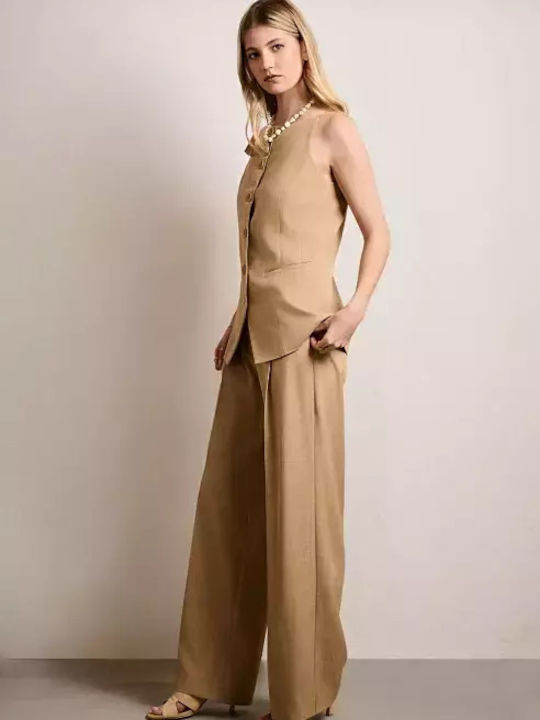 Beige Vestă de damă