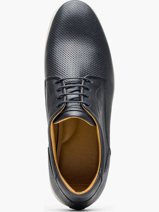 Men's Leather Casual Shoes Blue