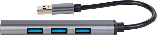 Blow USB 3.0 4 Port Hub with USB-A Connection Silver