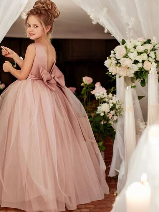 Kinderkleid Ärmellos Dusty Pink