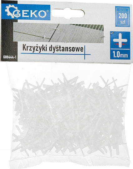 Geko Kreuzfliesen-Abstandhalter Fliesenabstandhalter Dicke 1mm 200Stück