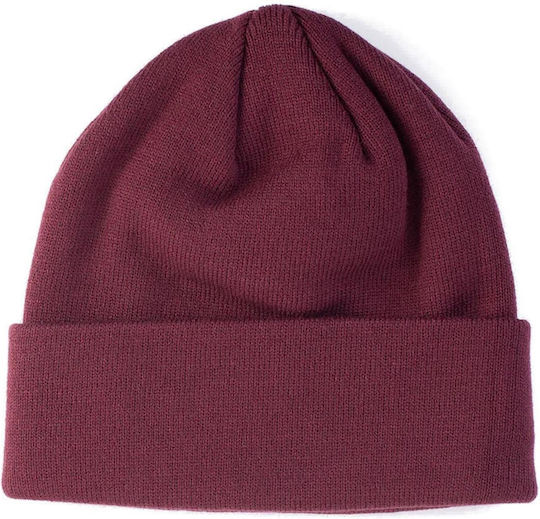 Thar Beanie Beanie Knitted in Burgundy color