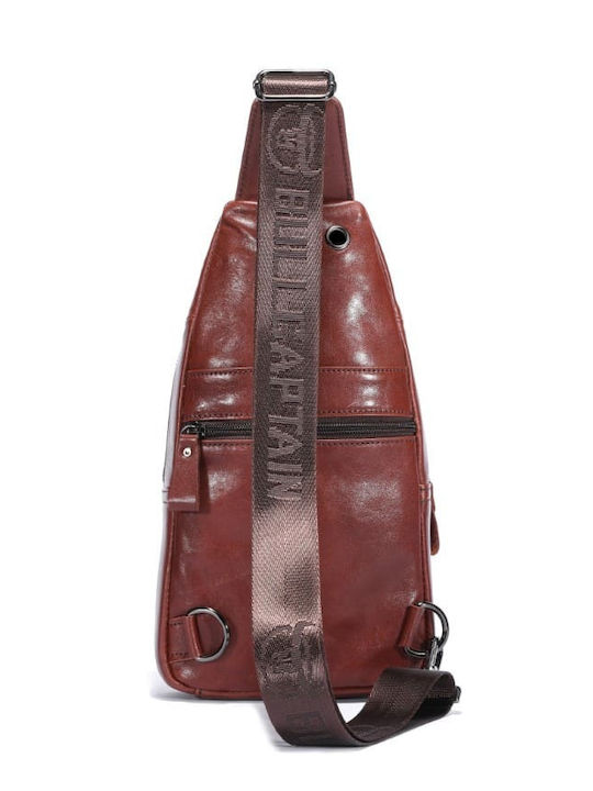 XB-097 Leather Men's Bag Sling Brown