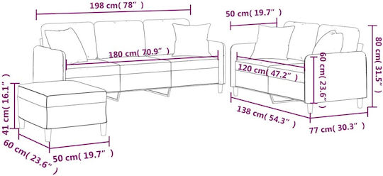 Set de Sufragerie 2 Scaune & 2 Scaune & Taburet