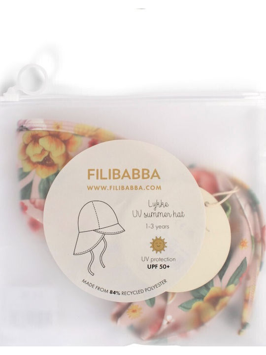 Filibabba Kids' Hat Jockey Fabric Sunscreen Beige
