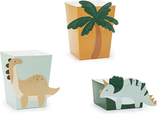 PartyDeco Popcorn-Box für Party 6Stück (Μiverse Farben)