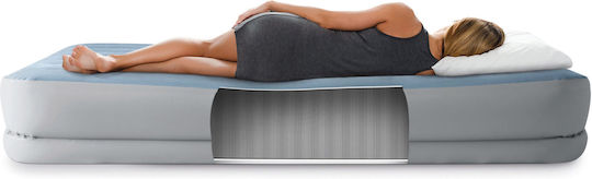 Intex Air Mattress Double with Integrated Electric Pump Mid-Rise Comfort 203x152x36cm
