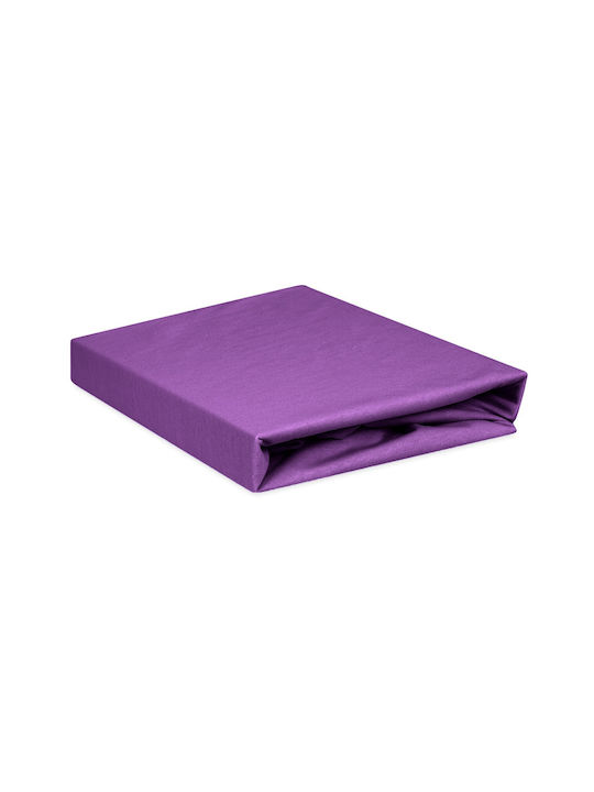 Matex Σεντόνι Ημίδιπλο με Λάστιχο 130x190εκ. Purple_23