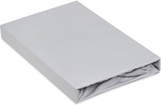Matex Σεντόνι Μονό με Λάστιχο 90x200+20εκ. Gray
