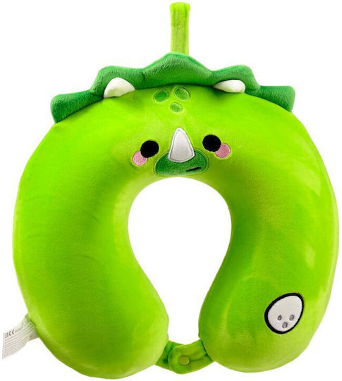 Puckator Memory Foam Travel Pillow Travel Set Pillow for Kids Green