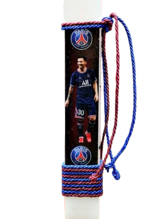 Πασχαλινή Λαμπάδα Πλακέ Αρωματική 25εκ. Μessi PSG