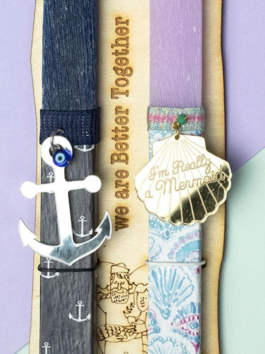 Easter Candles for Couples Square Scented Mermaid & Sailor 23.5cm Blue (Various Designs) 2 Pieces