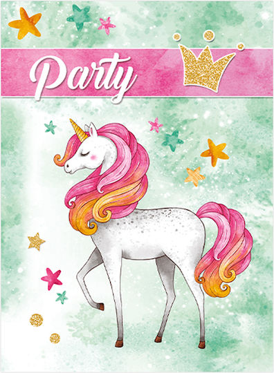 Fabi Party Invitations Set of 6 Envelopes Girls Various Designs