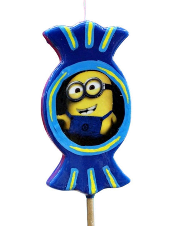 Osterkerze Spiderman Handgefertigt Minion 19cm Blau