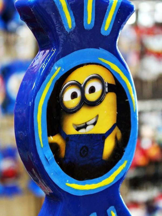 Osterkerze Spiderman Handgefertigt Minion 19cm Blau
