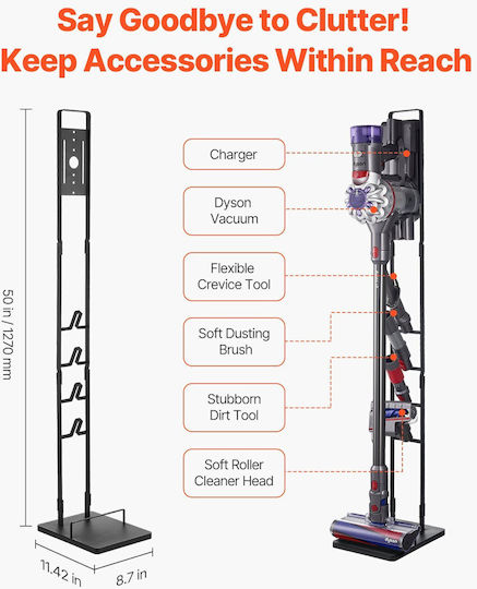 Βάση Κενού Vevor Βάση Στήριξης Αποθήκευσης Dyson Multi-models 4 Γάντζους