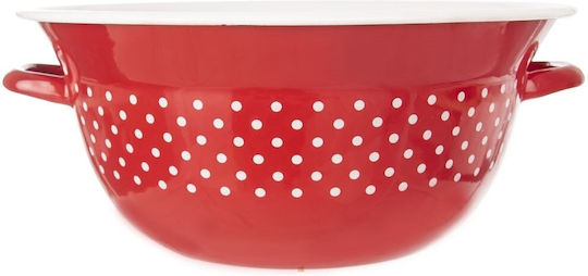 Orion Salad Bowl Red 34x34cm