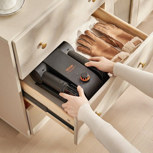 Vevor Foldable Shoe Dryer Double Tube Heated Air Duct Black Orange Xxhgj2gwfshg5g577v2