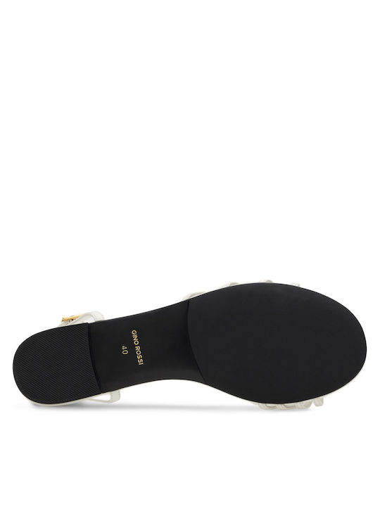 Flache Sandalen für Damen in Weiß Farbe