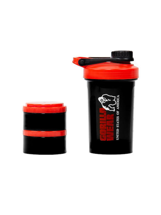 Gorilla Wear Plastic Protein Shaker 500ml Black