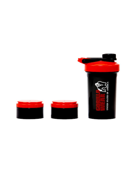 Gorilla Wear Plastic Protein Shaker 500ml Black