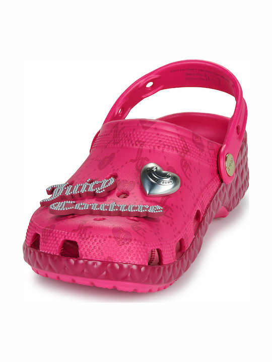 Crocs Juicy Couture Klassischer Clog Damen Holzschuhe Fuchsia