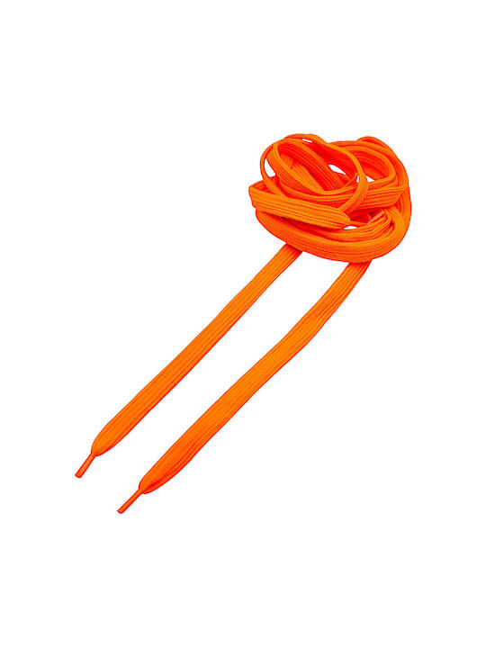 Flat Shoelaces Neon Orange 1 Pair 4g19