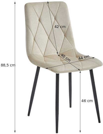 Stuhl Speisesaal Libra 60x50x50cm Cool Beige