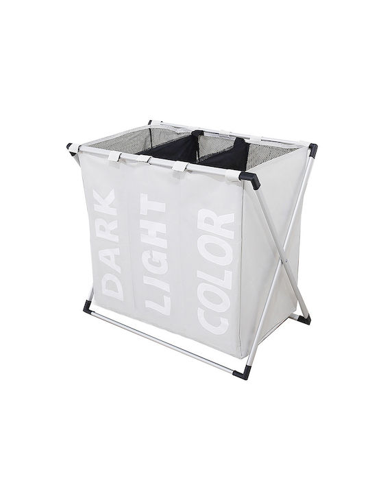 Stoff Wäschekorb 130lt 65x61x37cm Weiß