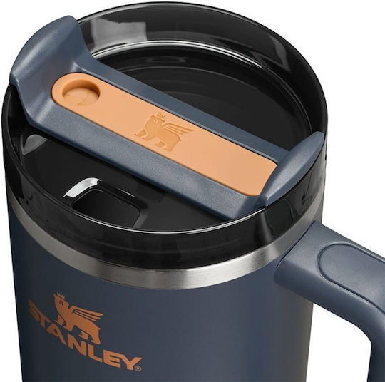 Stanley Quencher H2.0 FlowState Handled Tumbler Θερμός Ανοξείδωτο BPA Free 1.18lt Twilight με Καλαμάκι και Λαβή