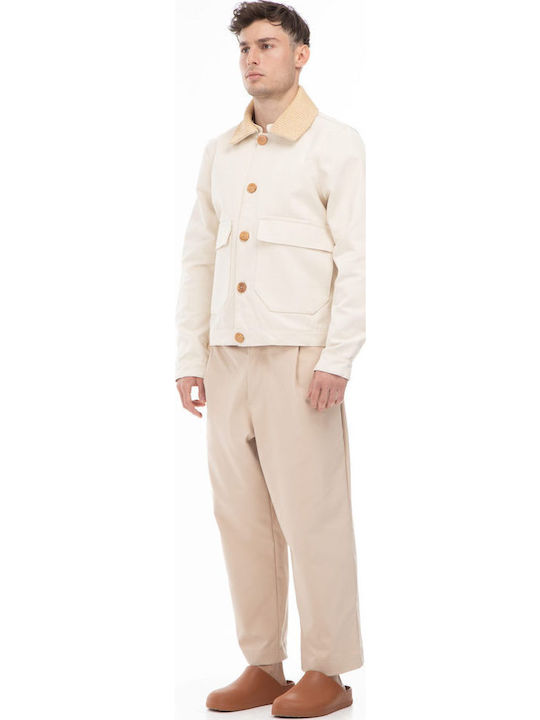 Παντελόνι Ελαστικό σε Loose Εφαρμογή Beige