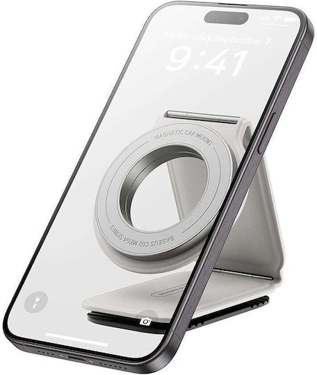 Baseus PrimeTrip Series C02 Car Mobile Mount with Adjustable Hooks Moon White