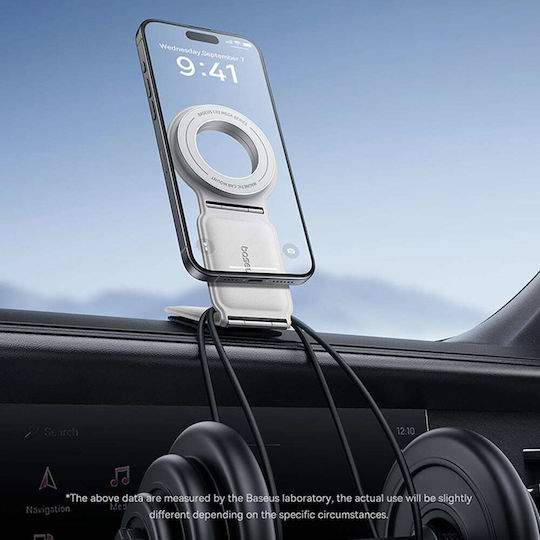 Baseus PrimeTrip Series C02 Car Mobile Mount with Adjustable Hooks Moon White