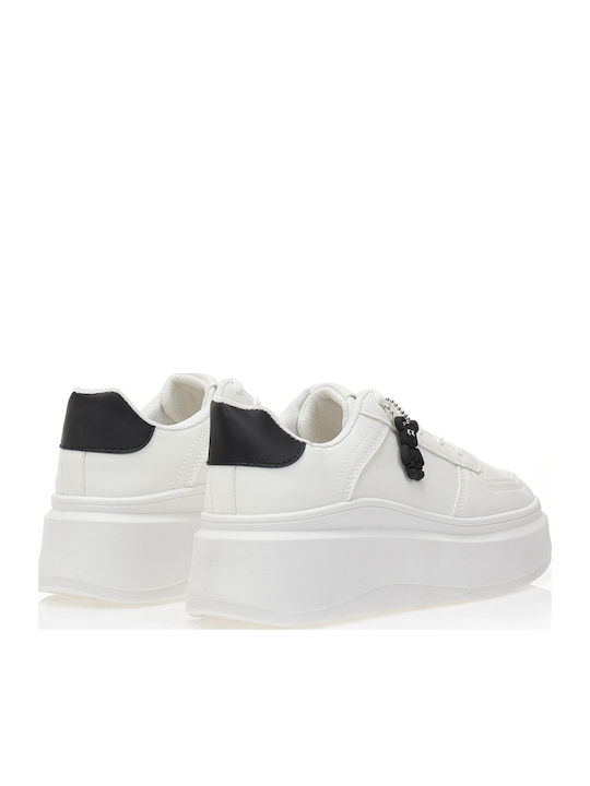 Γυναικεία Flatforms Sneakers Λευκά