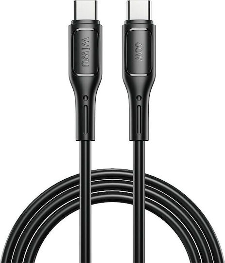 Wiwu USB 2.0 Cable USB-C Male - USB-C 60W PD Black 1m