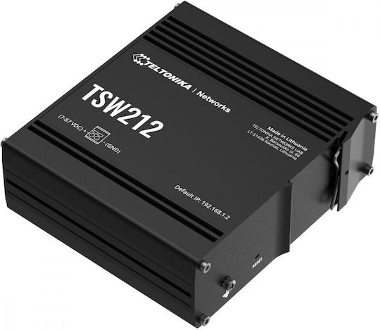 Teltonika TSW212 Managed L2 Switch with 8 Gigabit (1Gbps) Ethernet Ports and 2 SFP Ports