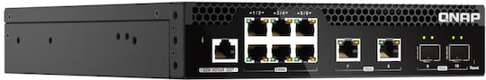 QNap QSW-M2106R-2S2T Managed L2 Switch με 8 Θύρες Ethernet και 2 SFP Θύρες