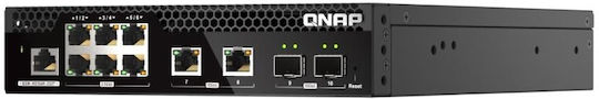 QNap QSW-M2106R-2S2T Managed L2 Switch με 8 Θύρες Ethernet και 2 SFP Θύρες