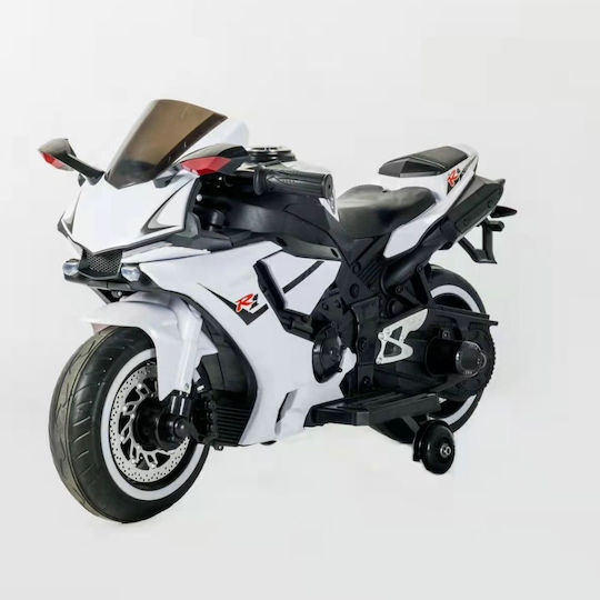 Παιδική Μηχανή Yamaha R1 Ηλεκτροκίνητη 12 Volt Λευκή για 8+ ετών