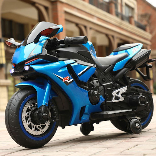 Kids Ride-On Motorbike Yamaha R1 Electric 12 Volt Blue for 8+ Years